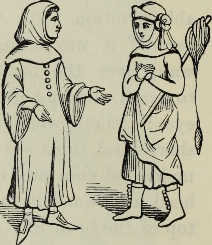 An illustration from British costume during XIX centuries (civil and ecclesiastical), 1910, leaf 137