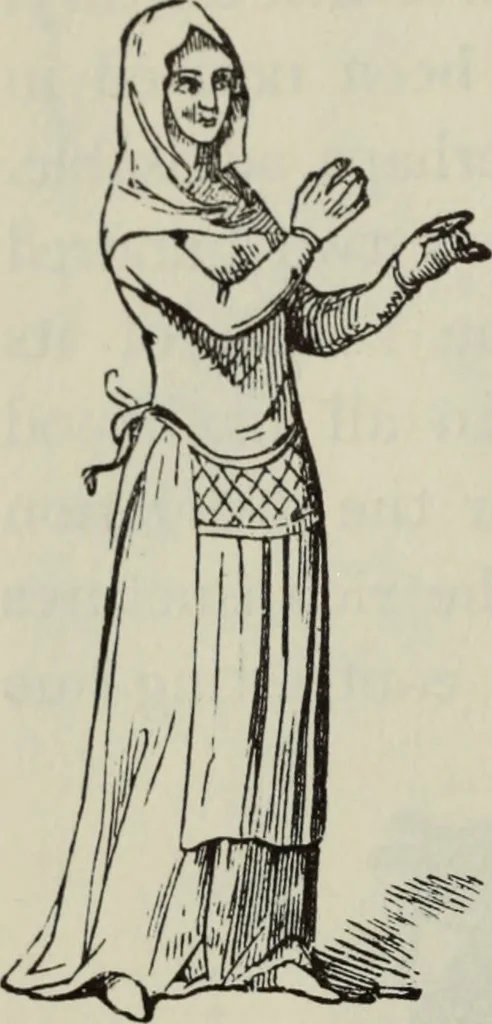 An illustration from British costume during XIX centuries (civil and ecclesiastical), 1910, leaf 141