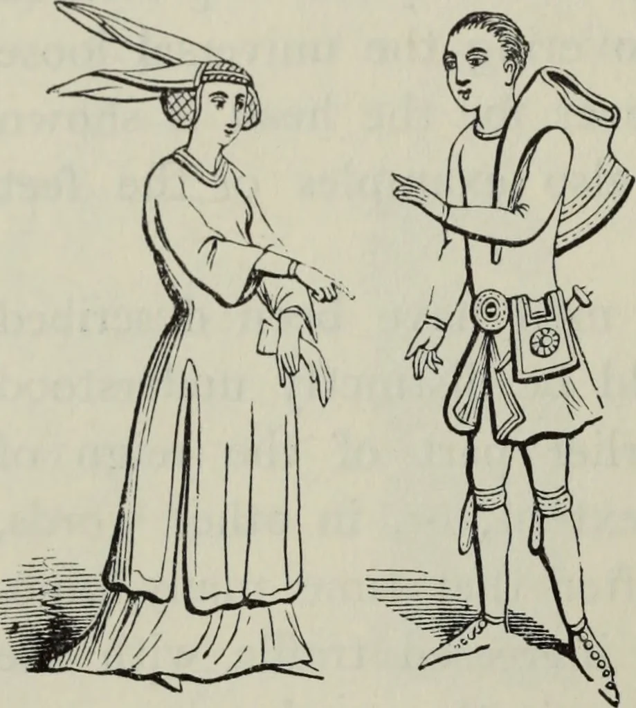 An illustration from British costume during XIX centuries (civil and ecclesiastical), 1910, leaf 157