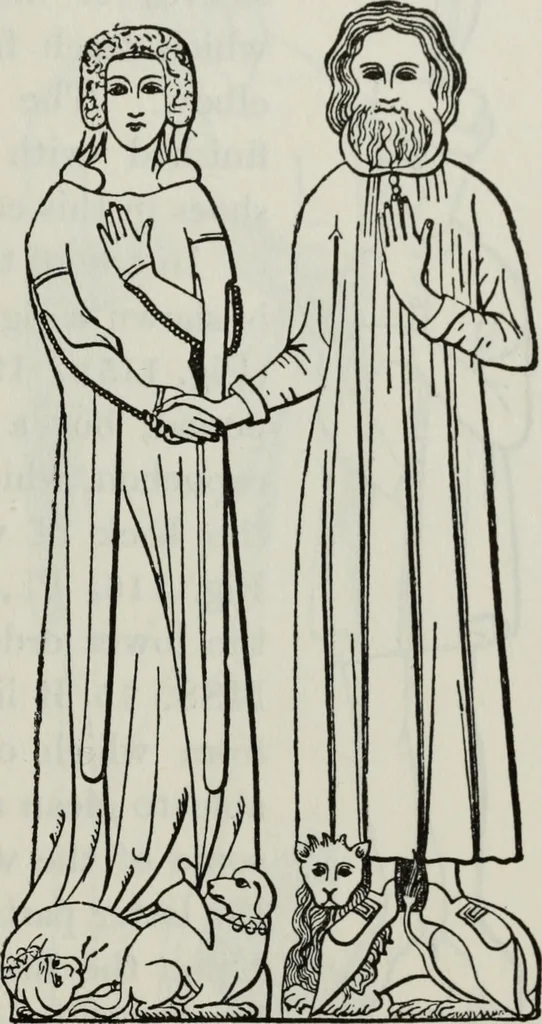 An illustration from British costume during XIX centuries (civil and ecclesiastical), 1910, leaf 158