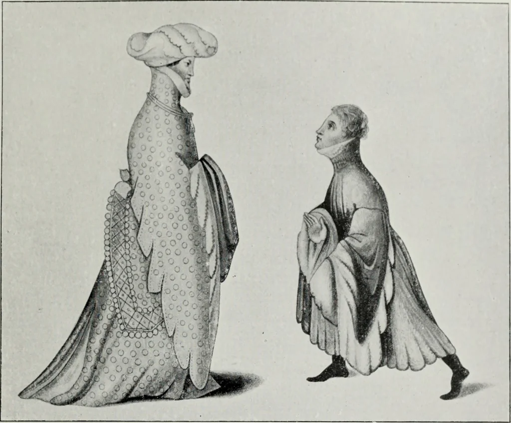 An illustration from British costume during XIX centuries (civil and ecclesiastical), 1910, leaf 196