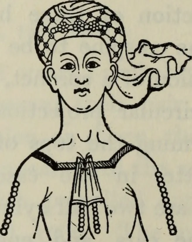An illustration from British costume during XIX centuries (civil and ecclesiastical), 1910, leaf 203