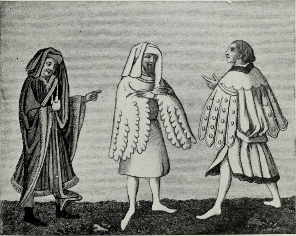 An illustration from British costume during XIX centuries (civil and ecclesiastical), 1910, leaf 204