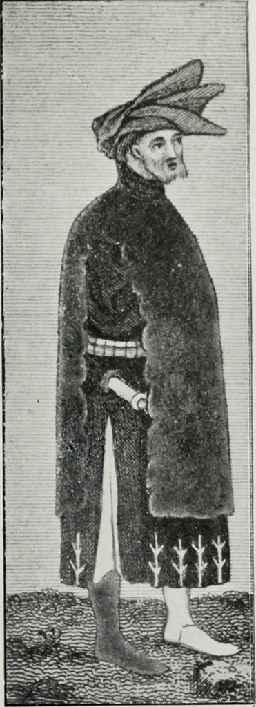 An illustration from British costume during XIX centuries (civil and ecclesiastical), 1910, leaf 206