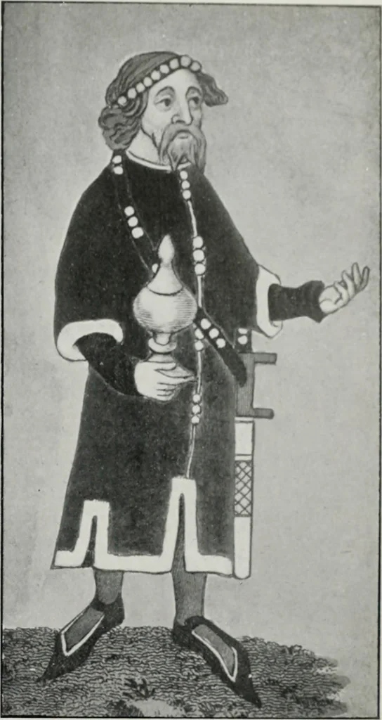 An illustration from British costume during XIX centuries (civil and ecclesiastical), 1910, leaf 224