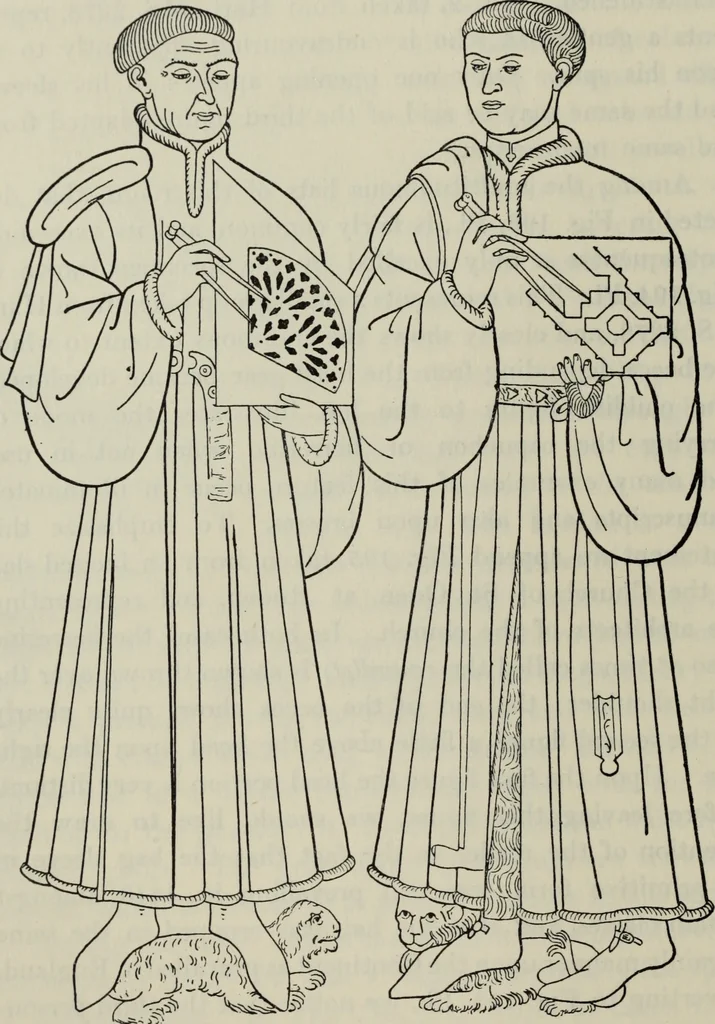 An illustration from British costume during XIX centuries (civil and ecclesiastical), 1910, leaf 253