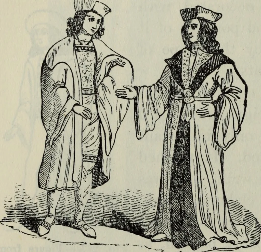 An illustration from British costume during XIX centuries (civil and ecclesiastical), 1910, leaf 323