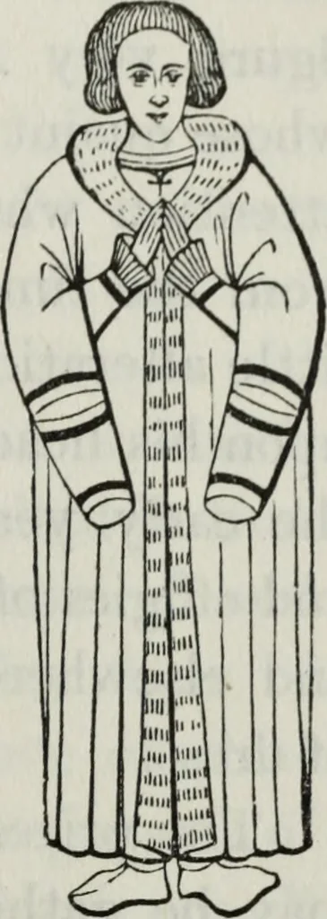 An illustration from British costume during XIX centuries (civil and ecclesiastical), 1910, leaf 374