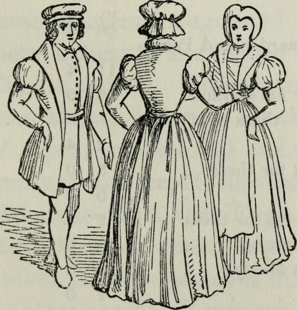 An illustration from British costume during XIX centuries (civil and ecclesiastical), 1910, leaf 374