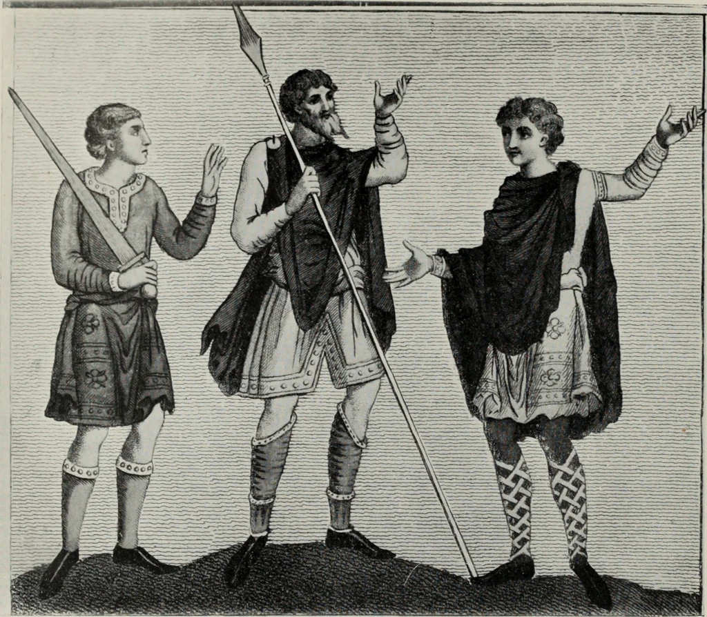 An illustration from British costume during XIX centuries (civil and ecclesiastical), 1910, leaf 39
