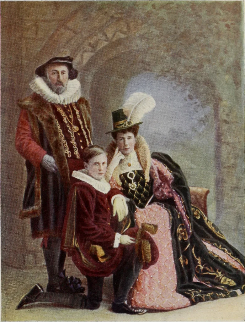 An illustration from British costume during XIX centuries (civil and ecclesiastical), 1910, leaf 406