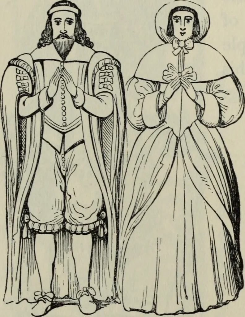 An illustration from British costume during XIX centuries (civil and ecclesiastical), 1910, leaf 437