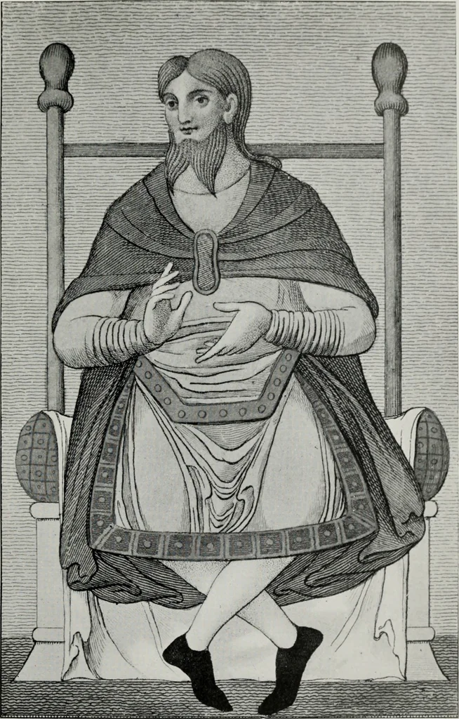 An illustration from British costume during XIX centuries (civil and ecclesiastical), 1910, leaf 44