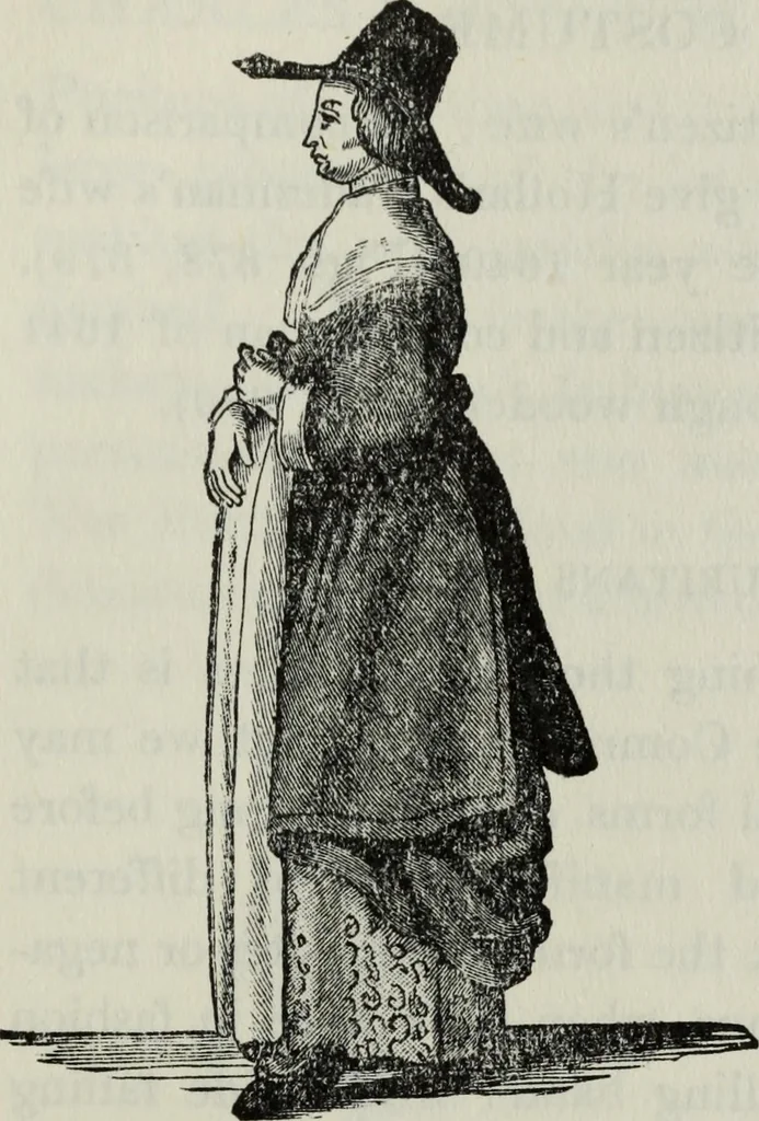 An illustration from British costume during XIX centuries (civil and ecclesiastical), 1910, leaf 442