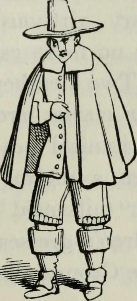An illustration from British costume during XIX centuries (civil and ecclesiastical), 1910, leaf 444