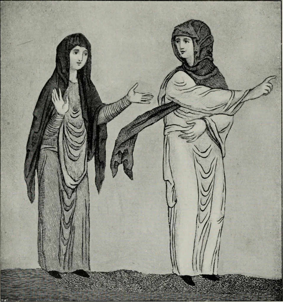 An illustration from British costume during XIX centuries (civil and ecclesiastical), 1910, leaf 45