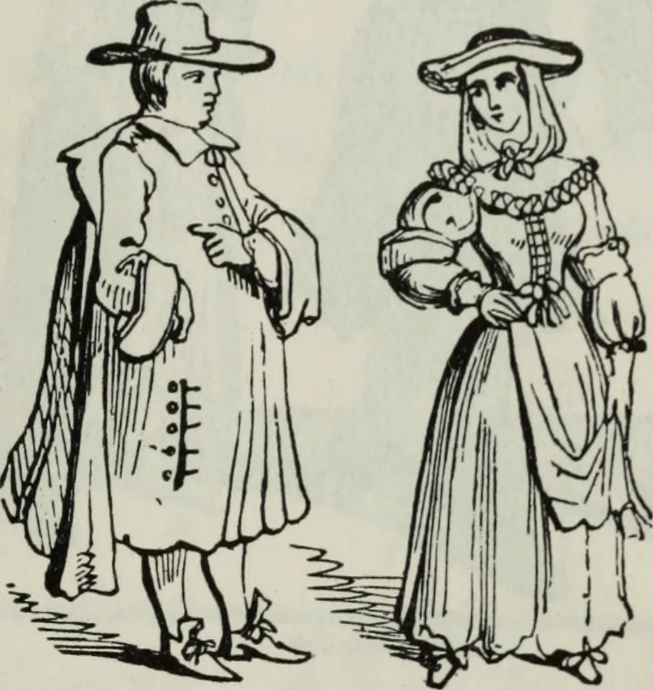 An illustration from British costume during XIX centuries (civil and ecclesiastical), 1910, leaf 462