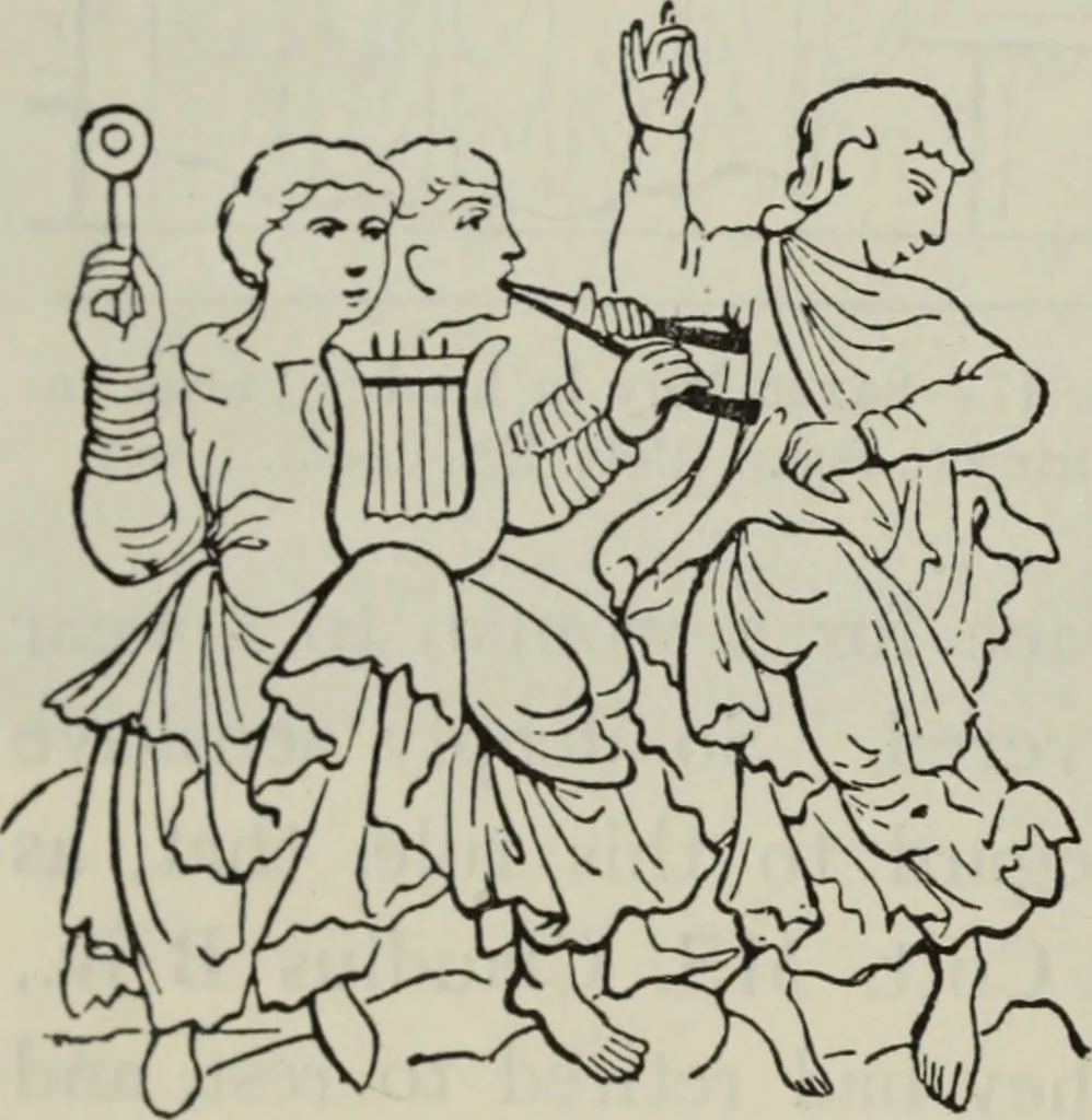 An illustration from British costume during XIX centuries (civil and ecclesiastical), 1910, leaf 47