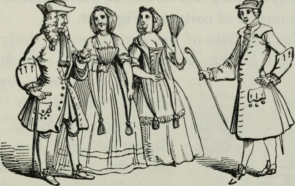 An illustration from British costume during XIX centuries (civil and ecclesiastical), 1910, leaf 472
