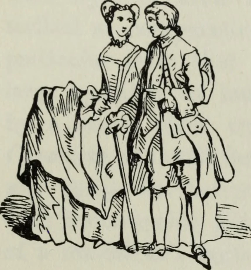 An illustration from British costume during XIX centuries (civil and ecclesiastical), 1910, leaf 476