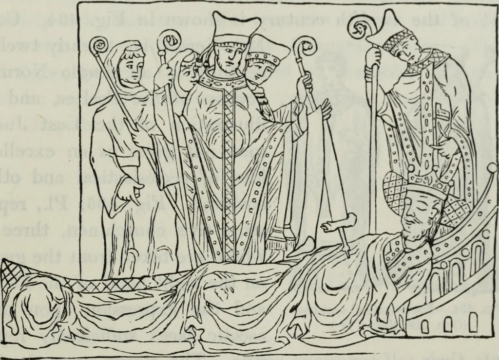 An illustration from British costume during XIX centuries (civil and ecclesiastical), 1910, leaf 502