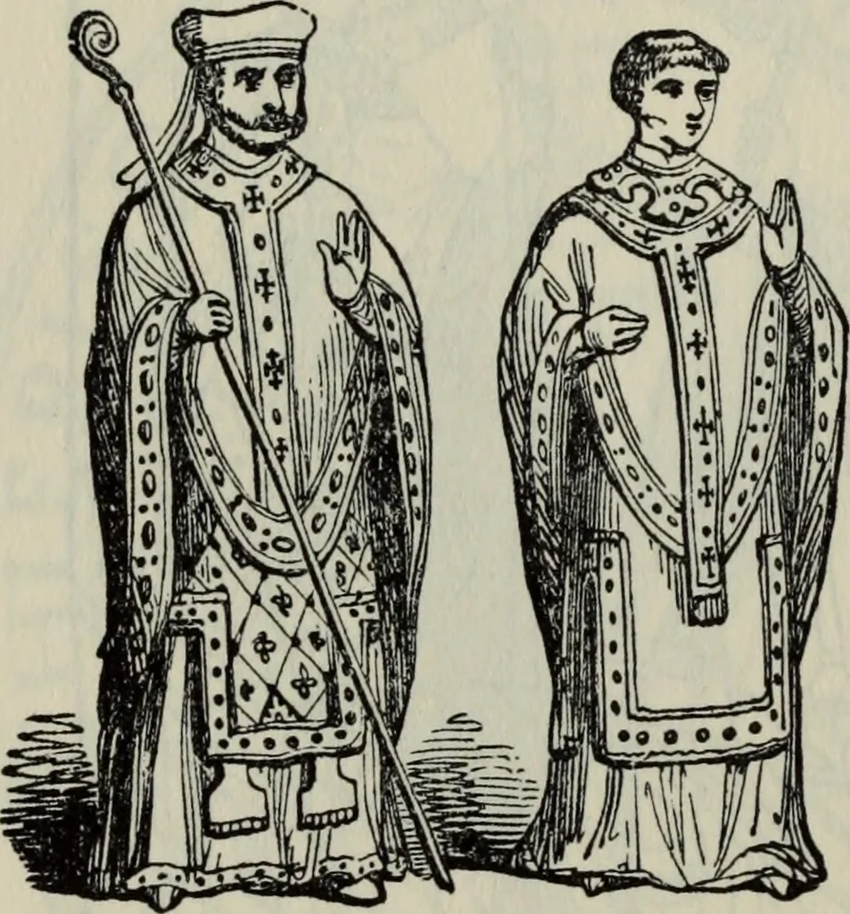 An illustration from British costume during XIX centuries (civil and ecclesiastical), 1910, leaf 503