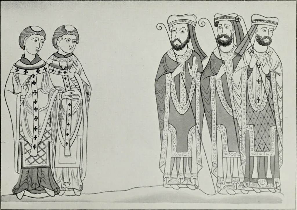 An illustration from British costume during XIX centuries (civil and ecclesiastical), 1910, leaf 506