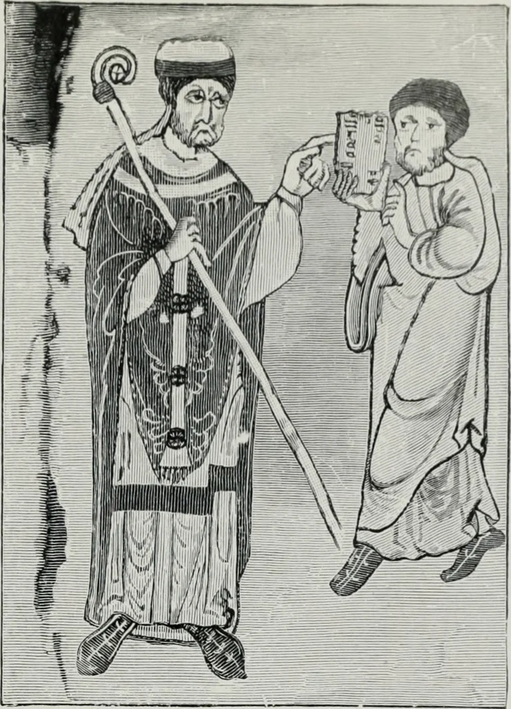 An illustration from British costume during XIX centuries (civil and ecclesiastical), 1910, leaf 508