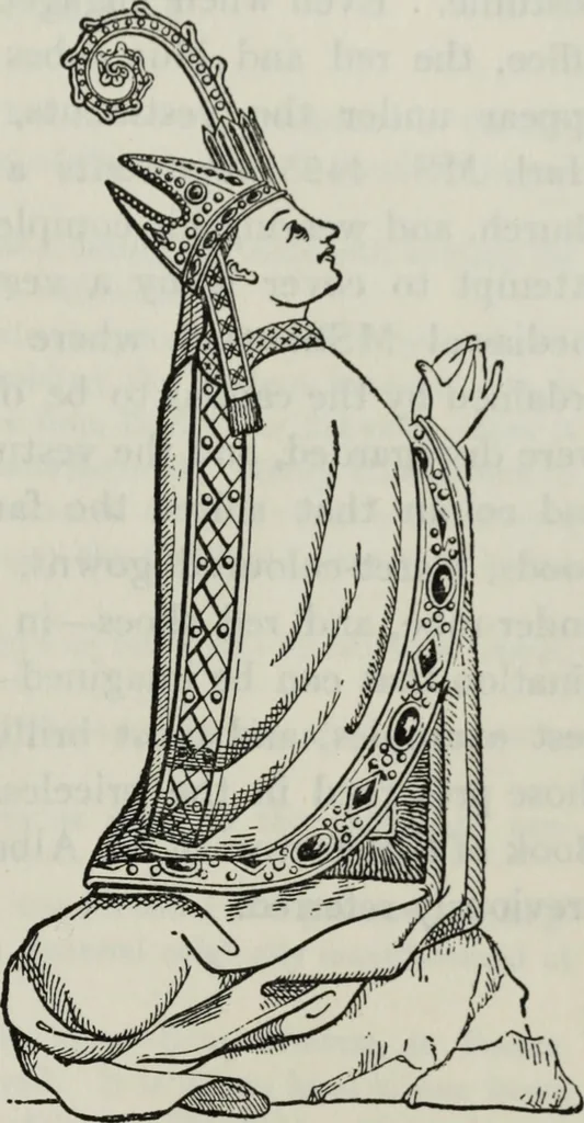 An illustration from British costume during XIX centuries (civil and ecclesiastical), 1910, leaf 524