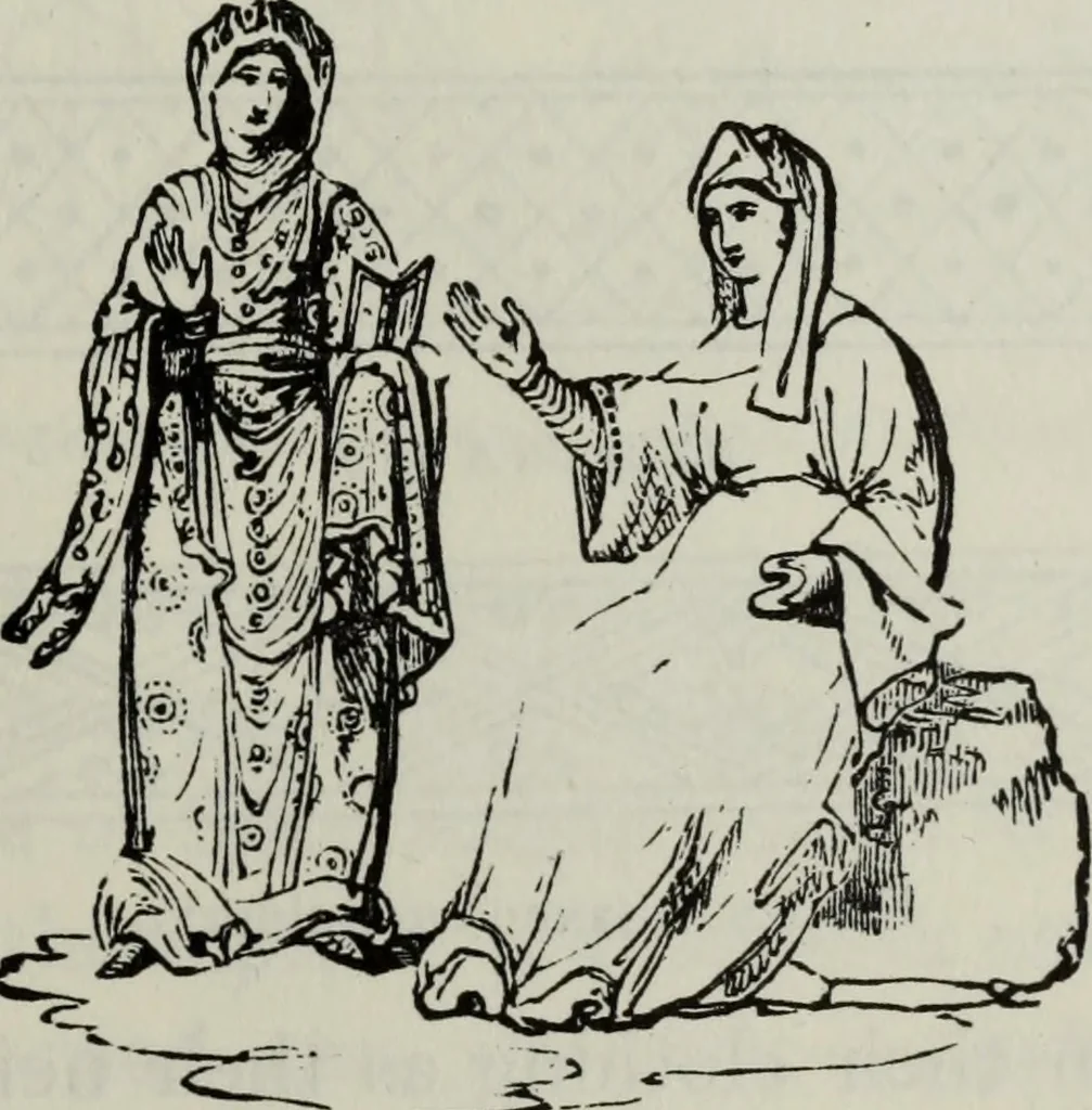 An illustration from British costume during XIX centuries (civil and ecclesiastical), 1910, leaf 56