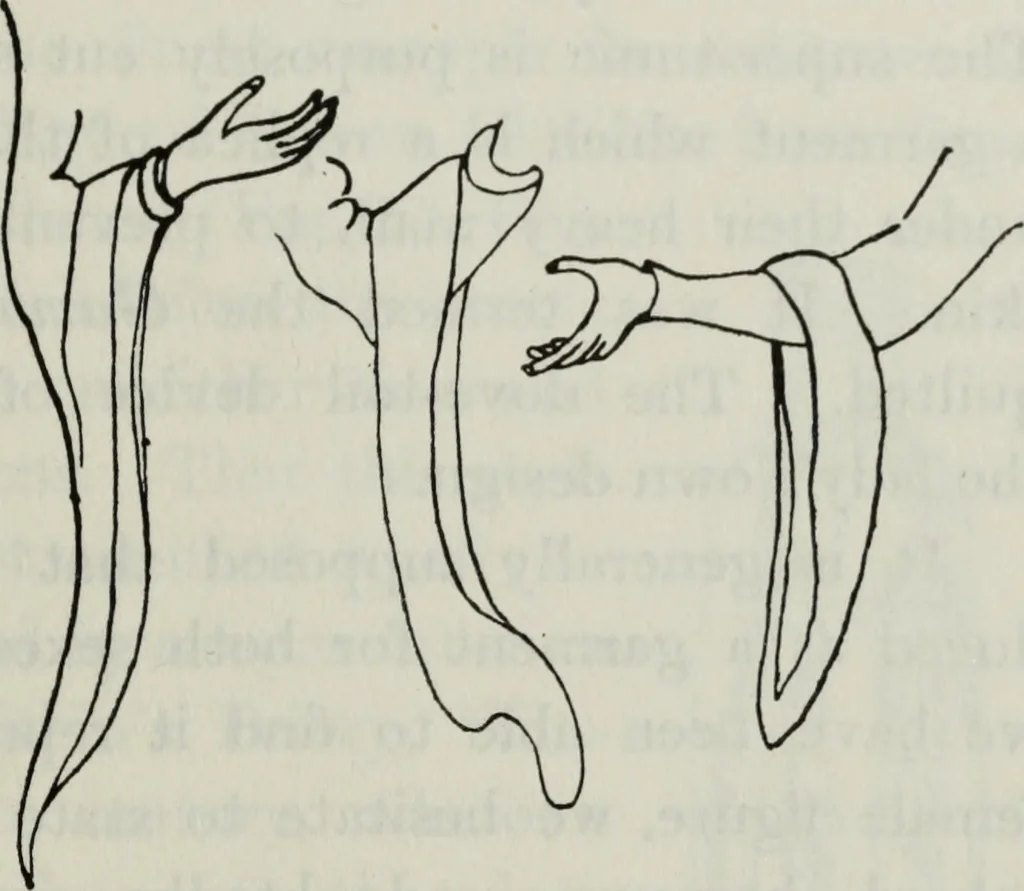 An illustration from British costume during XIX centuries (civil and ecclesiastical), 1910, leaf 80