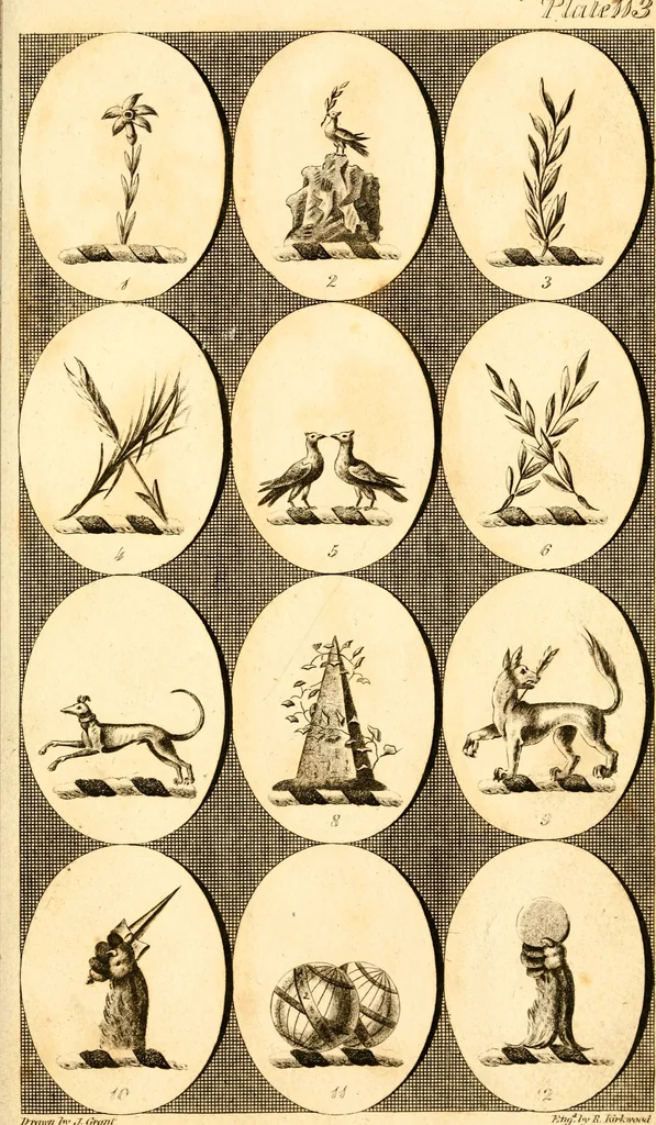 An illustration from British crests : containing the crests and mottos of the families of Great Britain and Ireland; together with those of the principal cities; and a glossary of heraldic terms, 1817, leaf 232