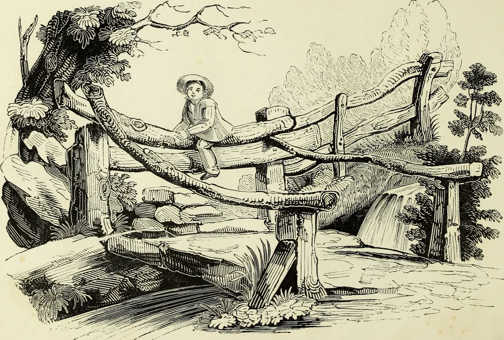 An illustration from The British drawing-book : or, the art of drawing with accuracy and beauty, containing a series of progressive lessons on drawing landscape scenery, marine views, architecture, animals, the human figure, &c. &c. also, a complete system of practical perspective, illustrated with numerous practical subjects, 1845, leaf 119