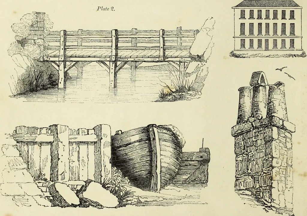 An illustration from The British drawing-book : or, the art of drawing with accuracy and beauty, containing a series of progressive lessons on drawing landscape scenery, marine views, architecture, animals, the human figure, &c. &c. also, a complete system of practical perspective, illustrated with numerous practical subjects, 1845, leaf 13