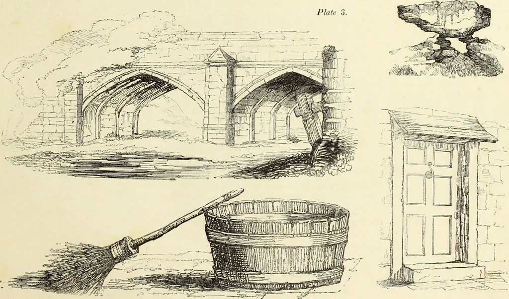 An illustration from The British drawing-book : or, the art of drawing with accuracy and beauty, containing a series of progressive lessons on drawing landscape scenery, marine views, architecture, animals, the human figure, &c. &c. also, a complete system of practical perspective, illustrated with numerous practical subjects, 1845, leaf 16