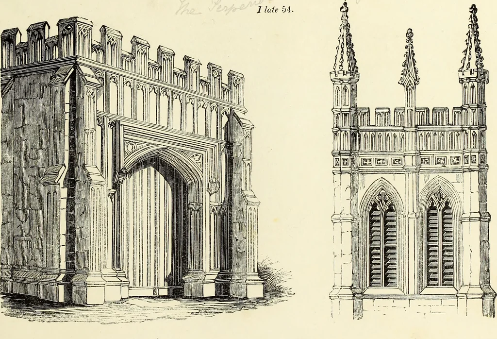 An illustration from The British drawing-book : or, the art of drawing with accuracy and beauty, containing a series of progressive lessons on drawing landscape scenery, marine views, architecture, animals, the human figure, &c. &c. also, a complete system of practical perspective, illustrated with numerous practical subjects, 1845, leaf 186