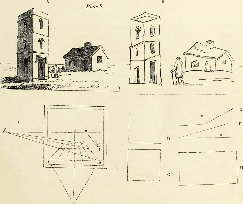 An illustration from The British drawing-book : or, the art of drawing with accuracy and beauty, containing a series of progressive lessons on drawing landscape scenery, marine views, architecture, animals, the human figure, &c. &c. also, a complete system of practical perspective, illustrated with numerous practical subjects, 1845, leaf 32