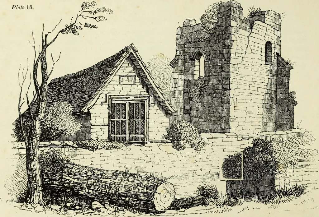 An illustration from The British drawing-book : or, the art of drawing with accuracy and beauty, containing a series of progressive lessons on drawing landscape scenery, marine views, architecture, animals, the human figure, &c. &c. also, a complete system of practical perspective, illustrated with numerous practical subjects, 1845, leaf 57