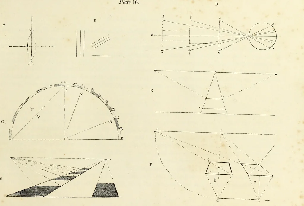 An illustration from The British drawing-book : or, the art of drawing with accuracy and beauty, containing a series of progressive lessons on drawing landscape scenery, marine views, architecture, animals, the human figure, &c. &c. also, a complete system of practical perspective, illustrated with numerous practical subjects, 1845, leaf 58