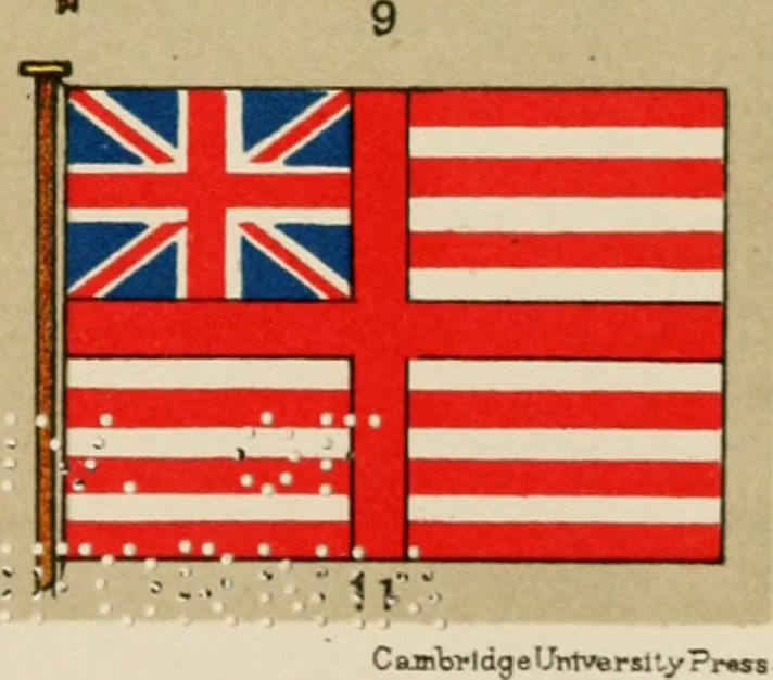 An illustration from British flags, their early history, and their development at sea; with an account of the origin of the flag as a national device, 1922, leaf 138
