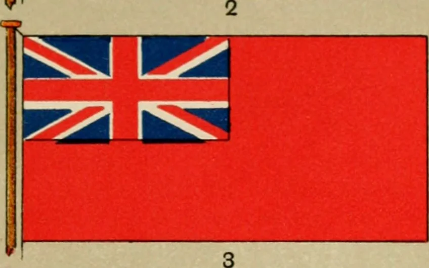 An illustration from British flags, their early history, and their development at sea; with an account of the origin of the flag as a national device, 1922, leaf 160