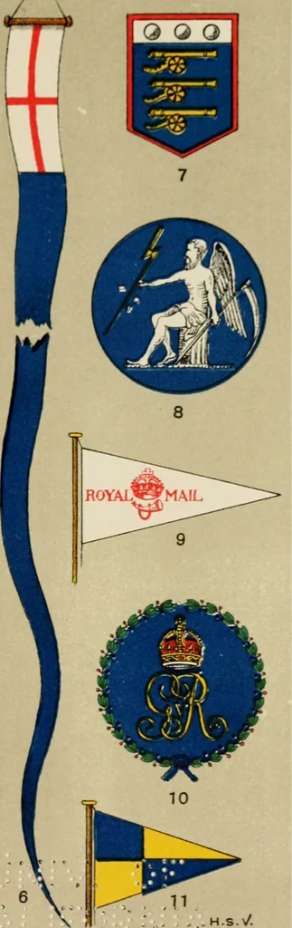 An illustration from British flags, their early history, and their development at sea; with an account of the origin of the flag as a national device, 1922, leaf 160