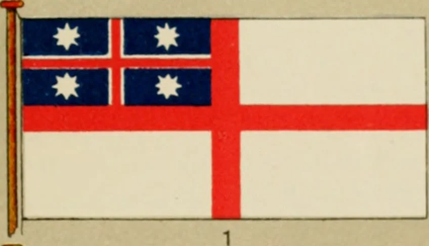 An illustration from British flags, their early history, and their development at sea; with an account of the origin of the flag as a national device, 1922, leaf 178
