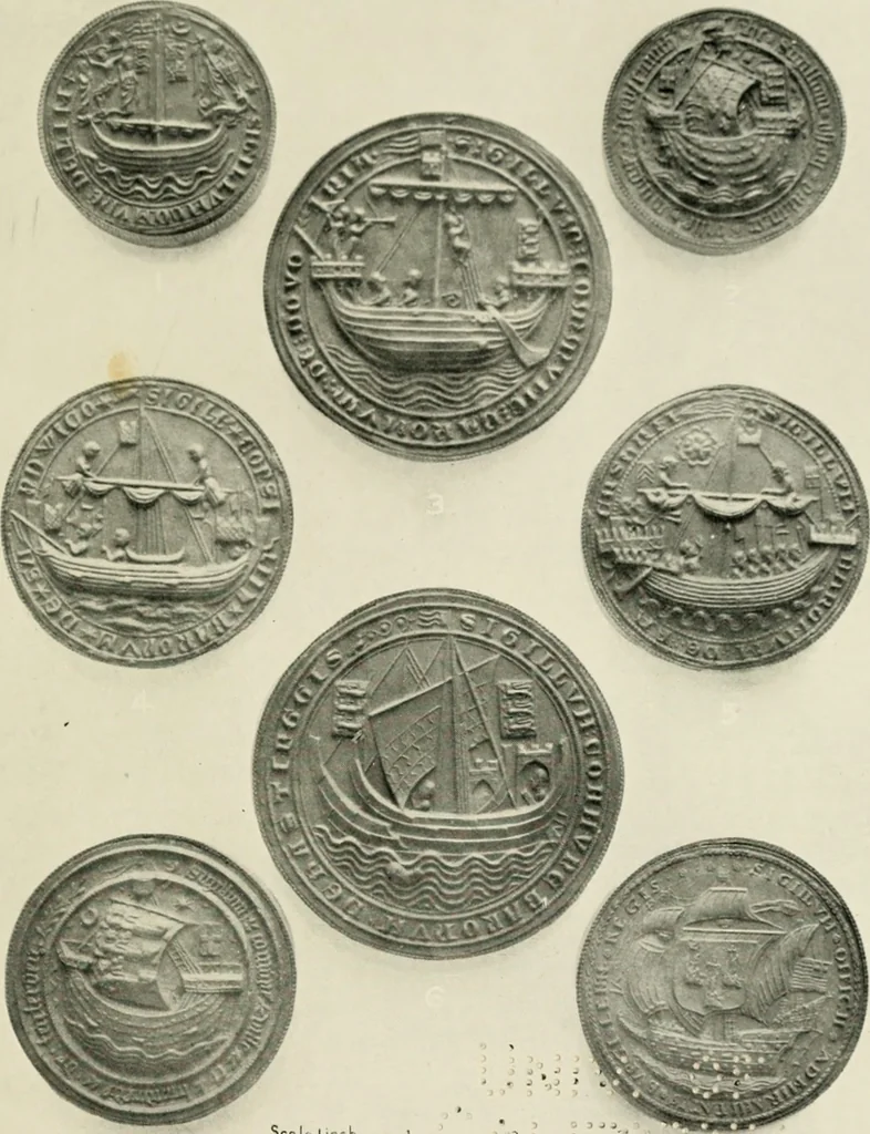 An illustration from British flags, their early history, and their development at sea; with an account of the origin of the flag as a national device, 1922, leaf 72