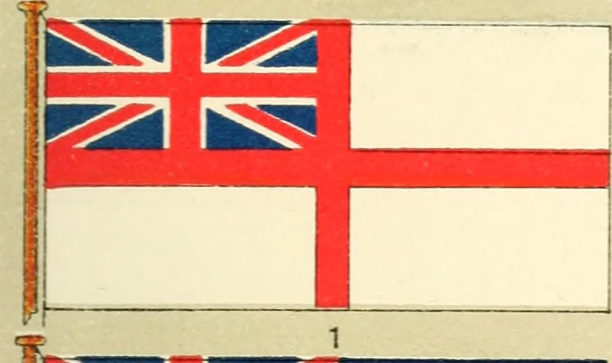 An illustration from British flags, their early history, and their development at sea; with an account of the origin of the flag as a national device, 1922, leaf 156