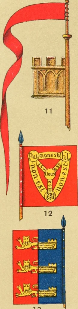 An illustration from British flags, their early history, and their development at sea; with an account of the origin of the flag as a national device, 1922, leaf 20
