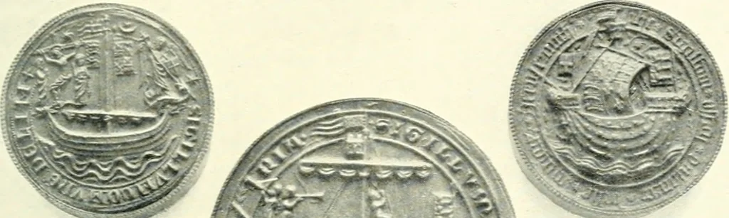 An illustration from British flags, their early history, and their development at sea; with an account of the origin of the flag as a national device, 1922, leaf 68