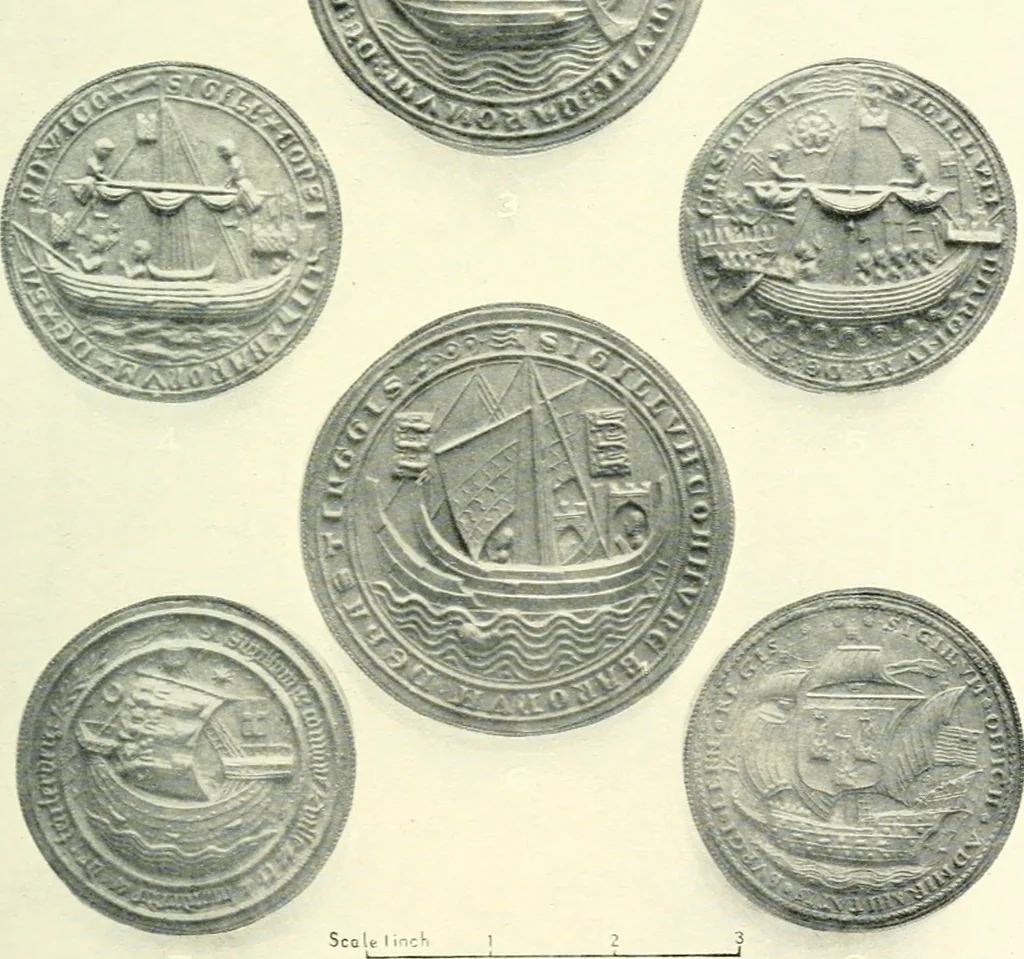 An illustration from British flags, their early history, and their development at sea; with an account of the origin of the flag as a national device, 1922, leaf 68