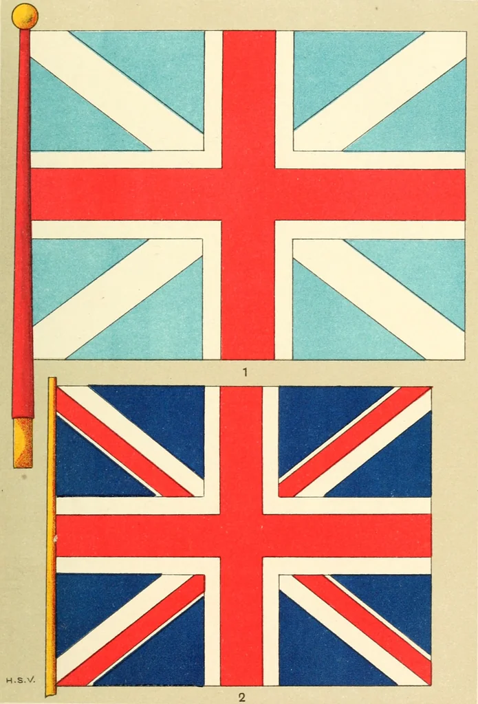 An illustration from British flags, their early history, and their development at sea; with an account of the origin of the flag as a national device, 1922, leaf 78