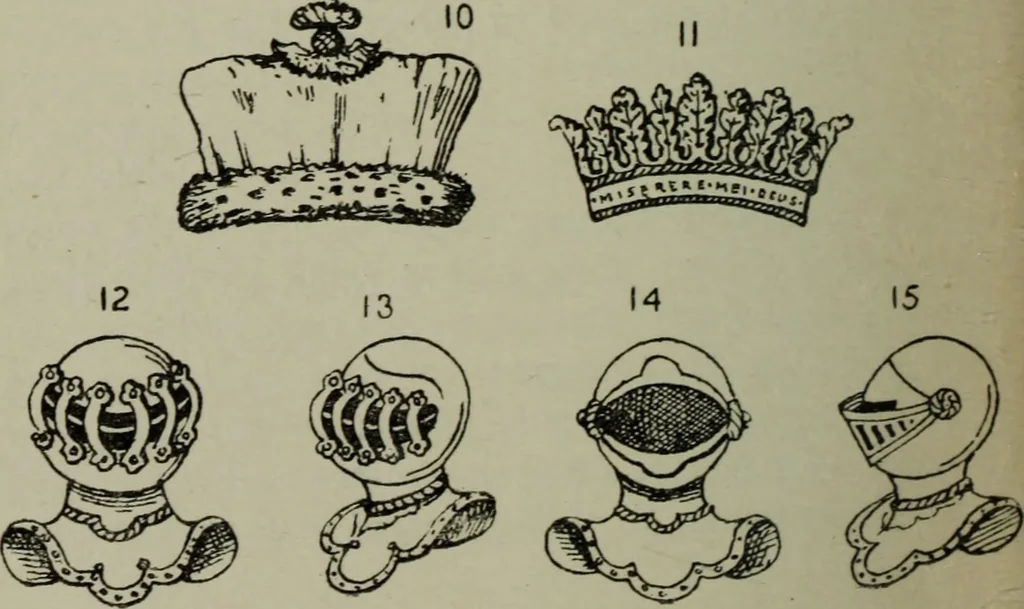 An illustration from British heraldry, 1921, leaf 161